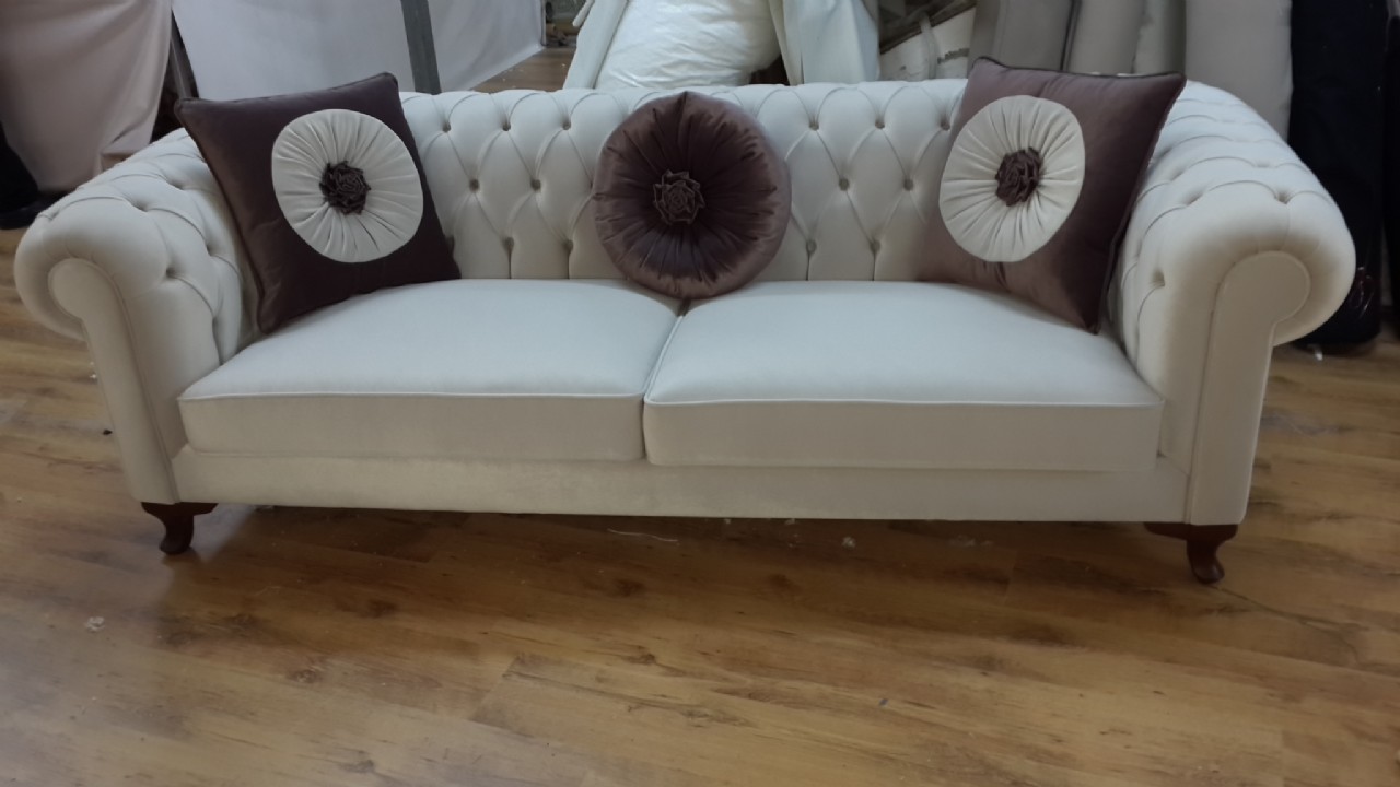 A Chesterfield sofa