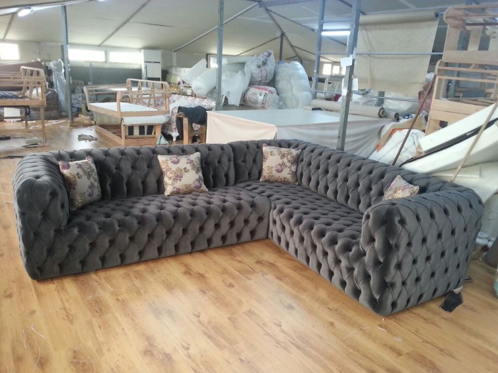 Spacious Chesterfield Sectional