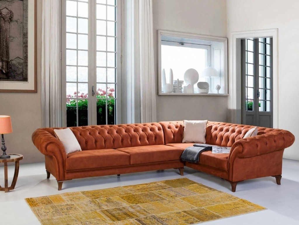 The Best Chesterfield sofas: L-shaped Chesterfield sofa