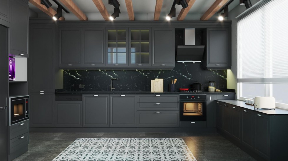 Kodu: 13321 - Black Kitchen Designs: Bold And Sophisticated Choices