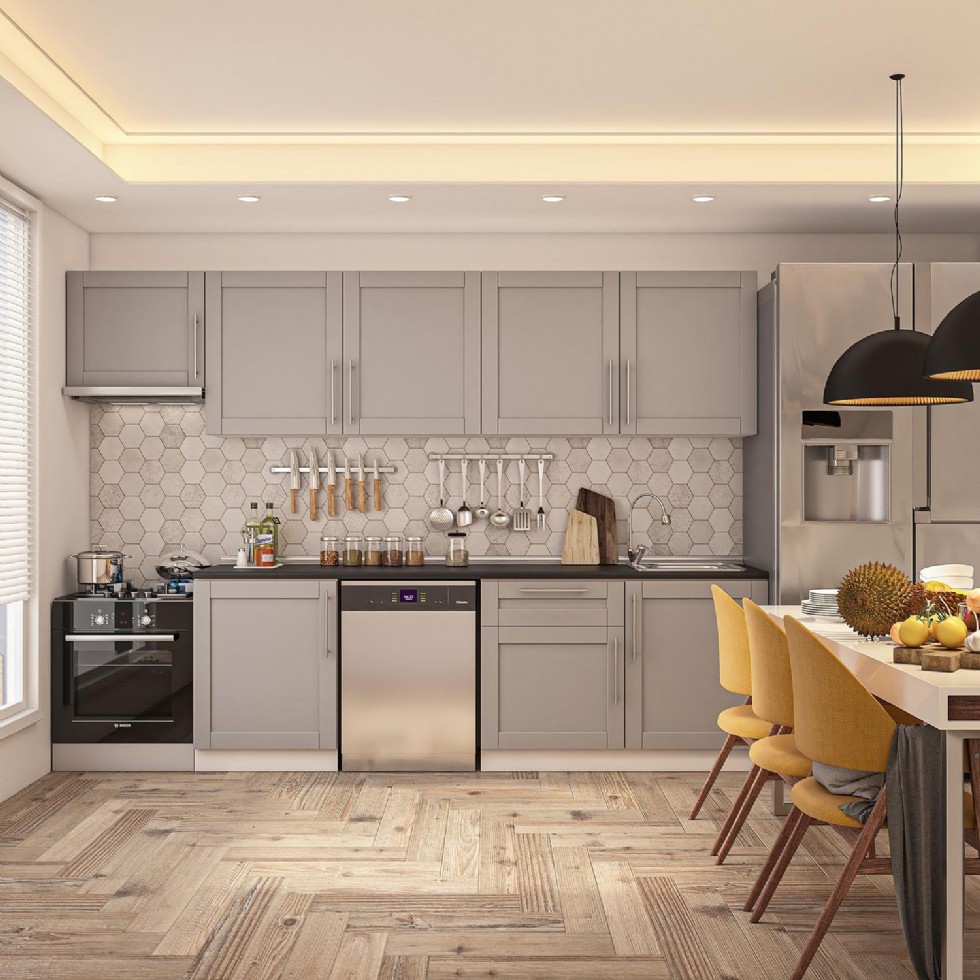 Kodu: 13342 - Gray Kitchens: A Perfect Blend Of Modern And Classic Styles