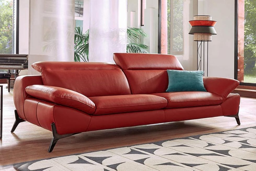 Kodu: 13713 - Modern Red Leather Sofa Designs For Stylish Interiors