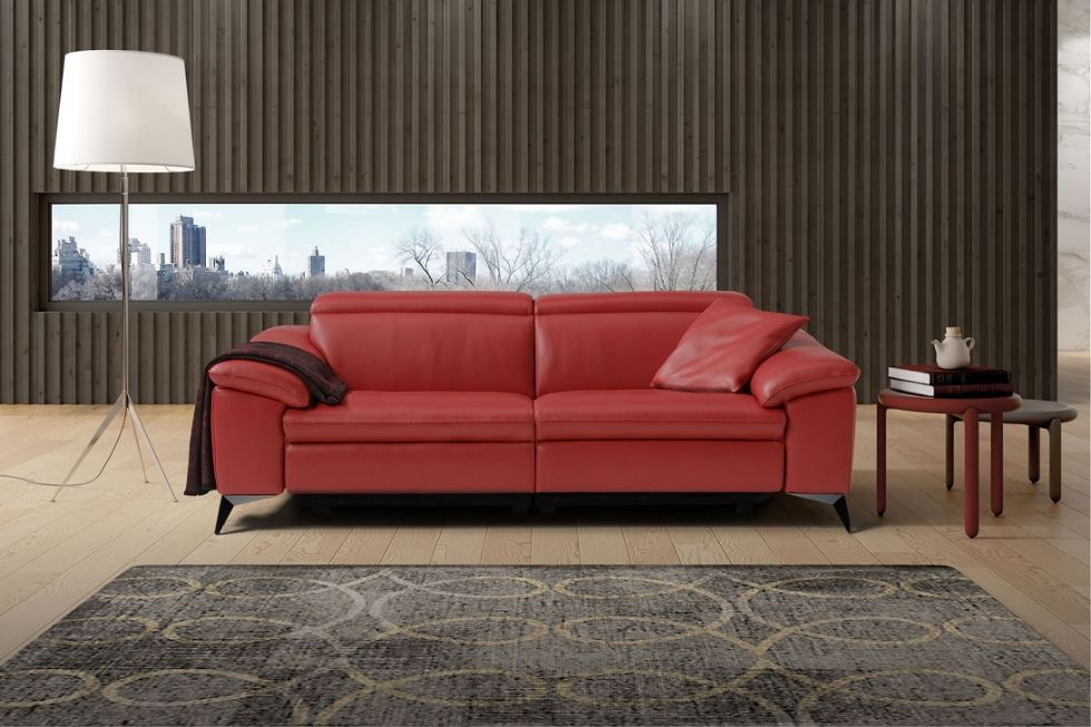 Kodu: 13715 - Modern Red Leather Sofa Designs For Stylish Interiors