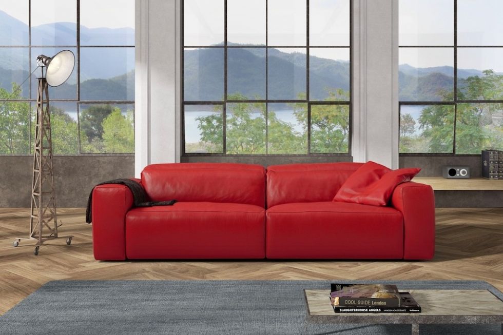 Kodu: 13719 - Modern Red Leather Sofa Designs For Stylish Interiors