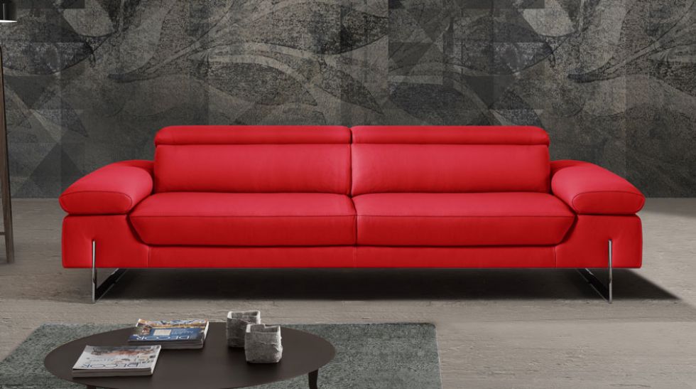 Kodu: 13720 - Modern Red Leather Sofa Designs For Stylish Interiors