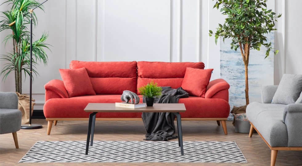 Kodu: 13700 - Modern Red Sofa Designs: Stylish & Custom-made Options