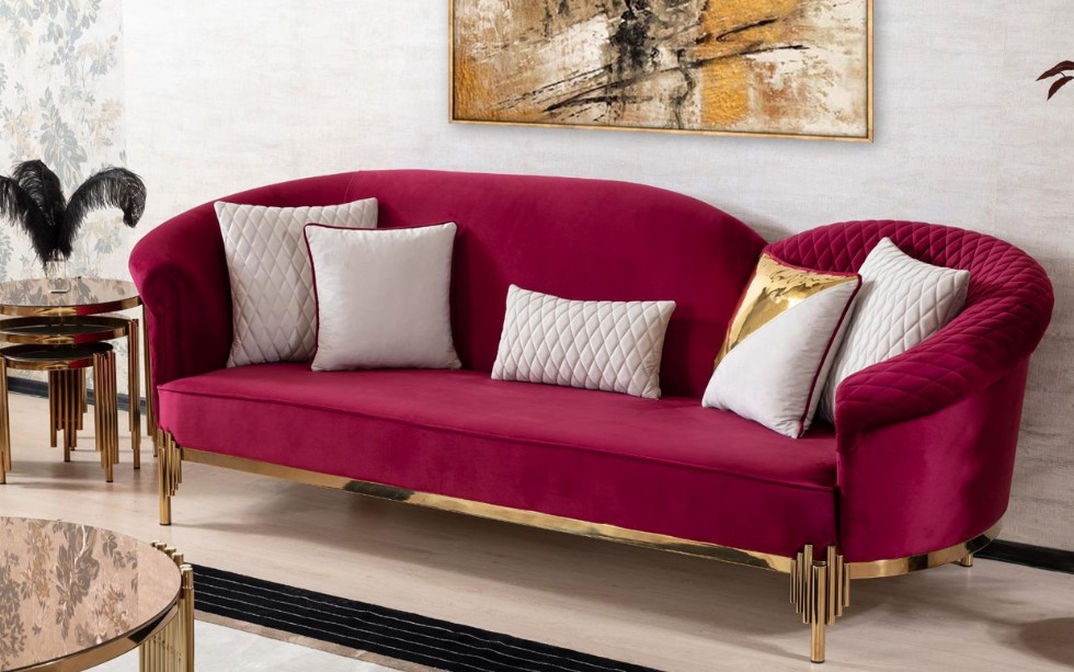 Kodu: 13702 - Modern Red Sofa Designs: Stylish & Custom-made Options