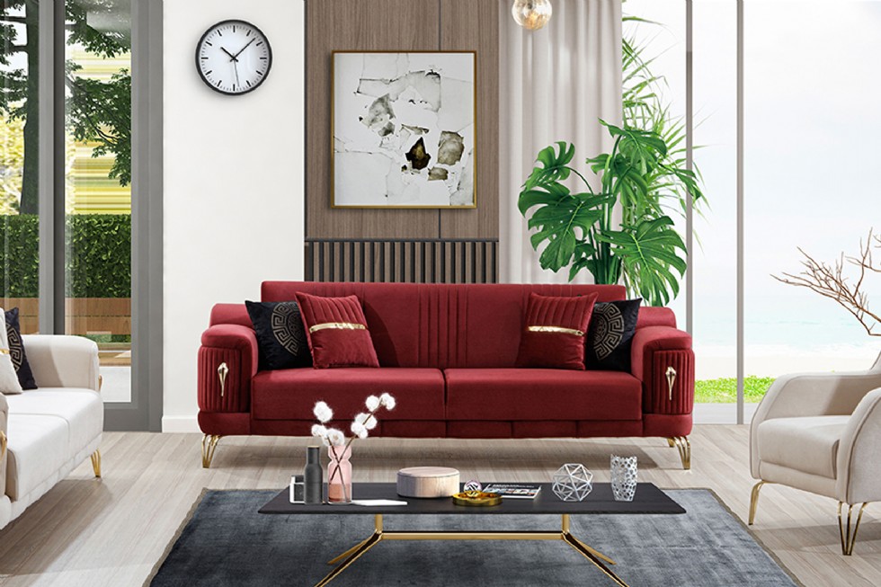 Kodu: 13704 - Modern Red Sofa Designs: Stylish & Custom-made Options