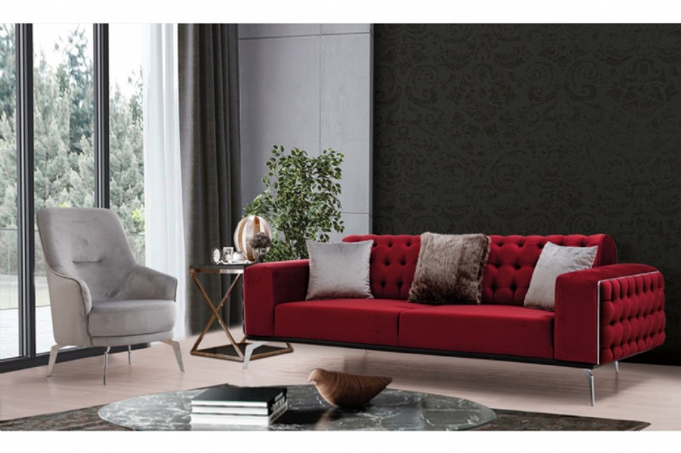 Kodu: 13711 - Modern Red Sofa Designs: Stylish & Custom-made Options