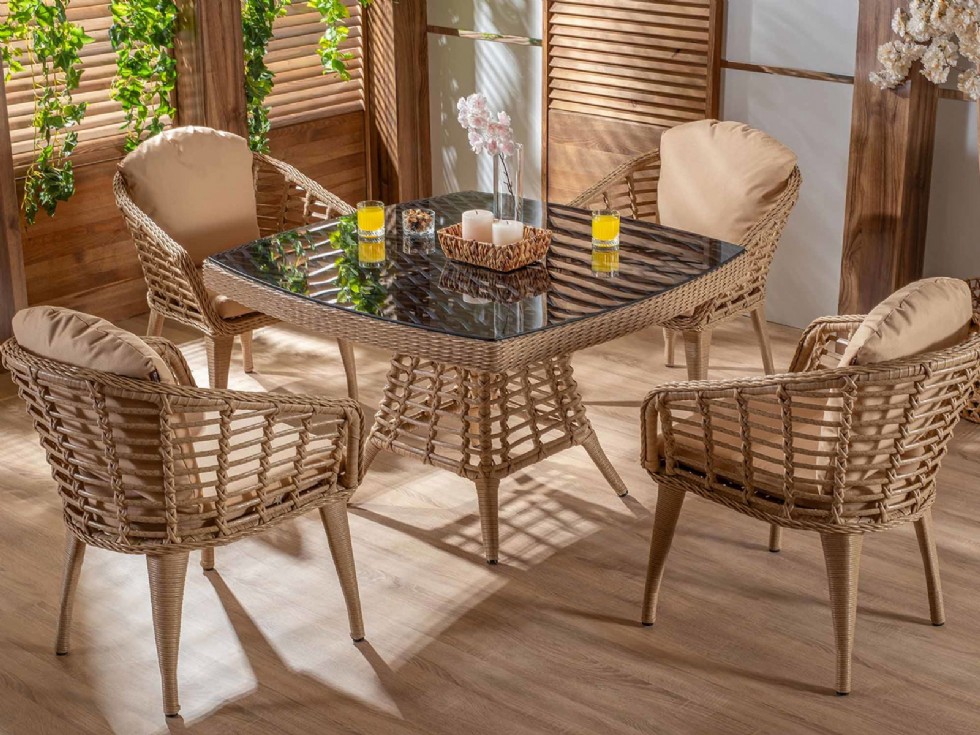 Kodu: 13415 - Rattan Dining Sets: Stylish And Durable Options For Your Patio