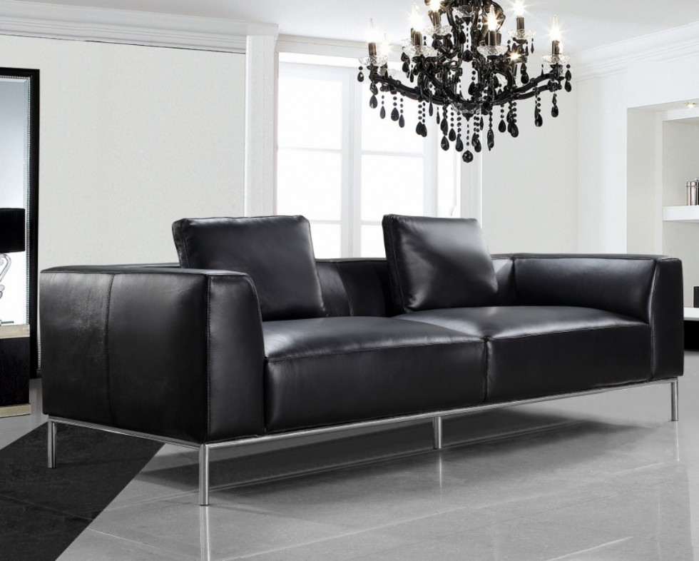 Kodu: 13732 - Stylish And Modern Black Sofa Designs For Elegant Interiors