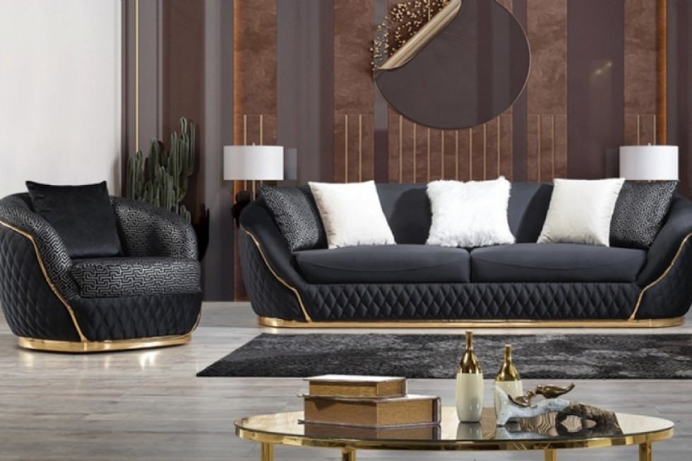 Kodu: 13735 - Stylish And Modern Black Sofa Designs For Elegant Interiors