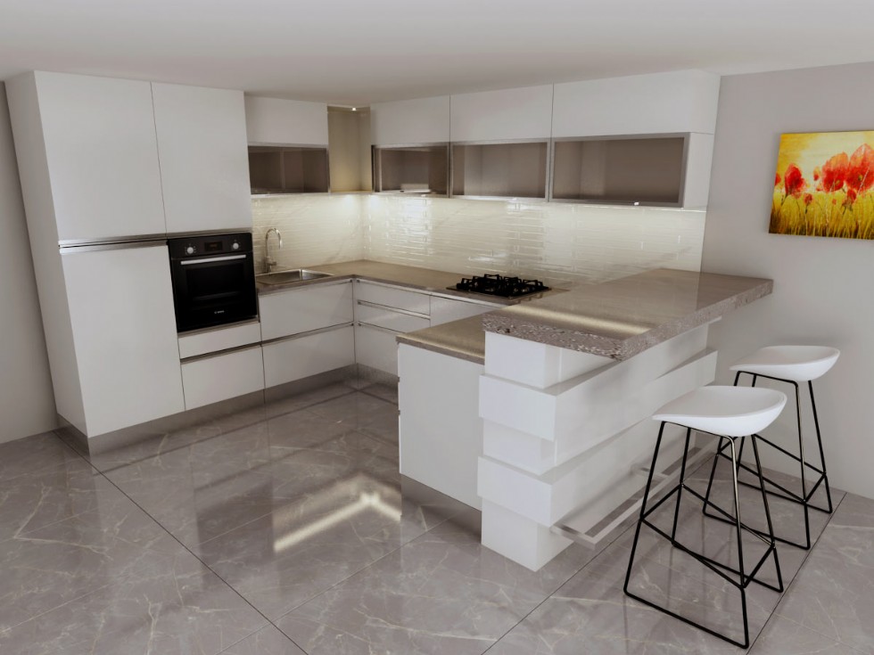 Kodu: 13318 - White Kitchens: Timeless Elegance For A Bright Look