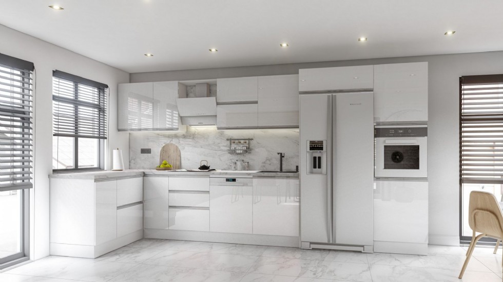 Kodu: 13319 - White Kitchens: Timeless Elegance For A Bright Look